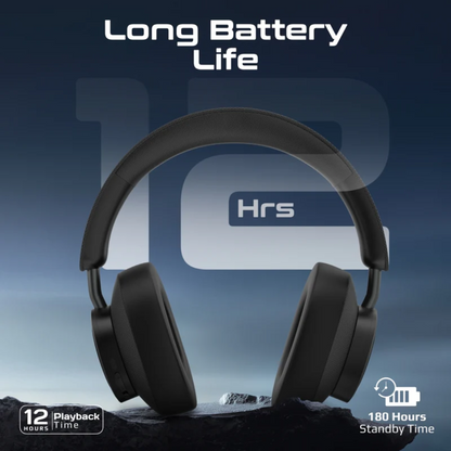 Promate High Fidelity Over-Ear Wireless Headphones - Takt | Black