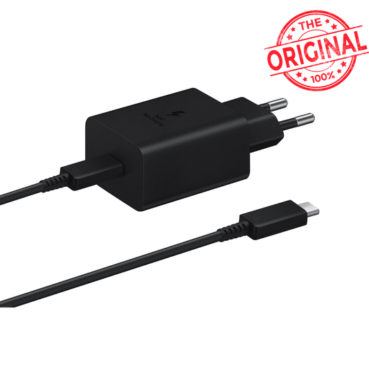 Samsung 45W Power Adapter with USB-C to USB-C cable (Original) | Black