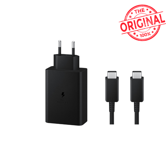 Samsung 65W Power Adapter with USB-C to USB-C cable (Original) | Black