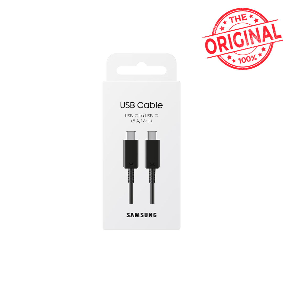 Samsung USB-C to C 1.8m Cable (5A) (Original) | Black