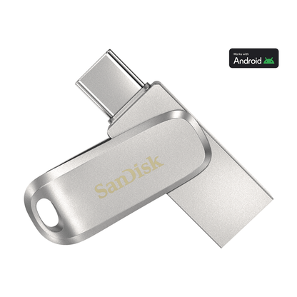 SanDisk Ultra Dual Drive Luxe USB Type-C™ Flash Drive - 128GB | Silver