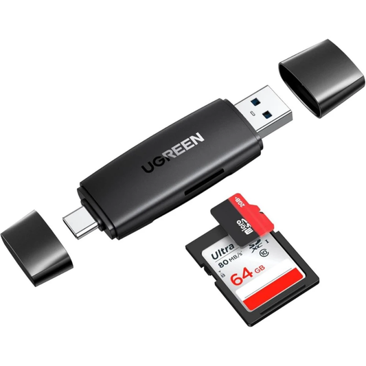 UGREEN 80191 USB-C +USB TF/SD 3.0 Card Reader