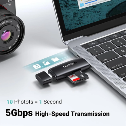 UGREEN 80191 USB-C +USB TF/SD 3.0 Card Reader