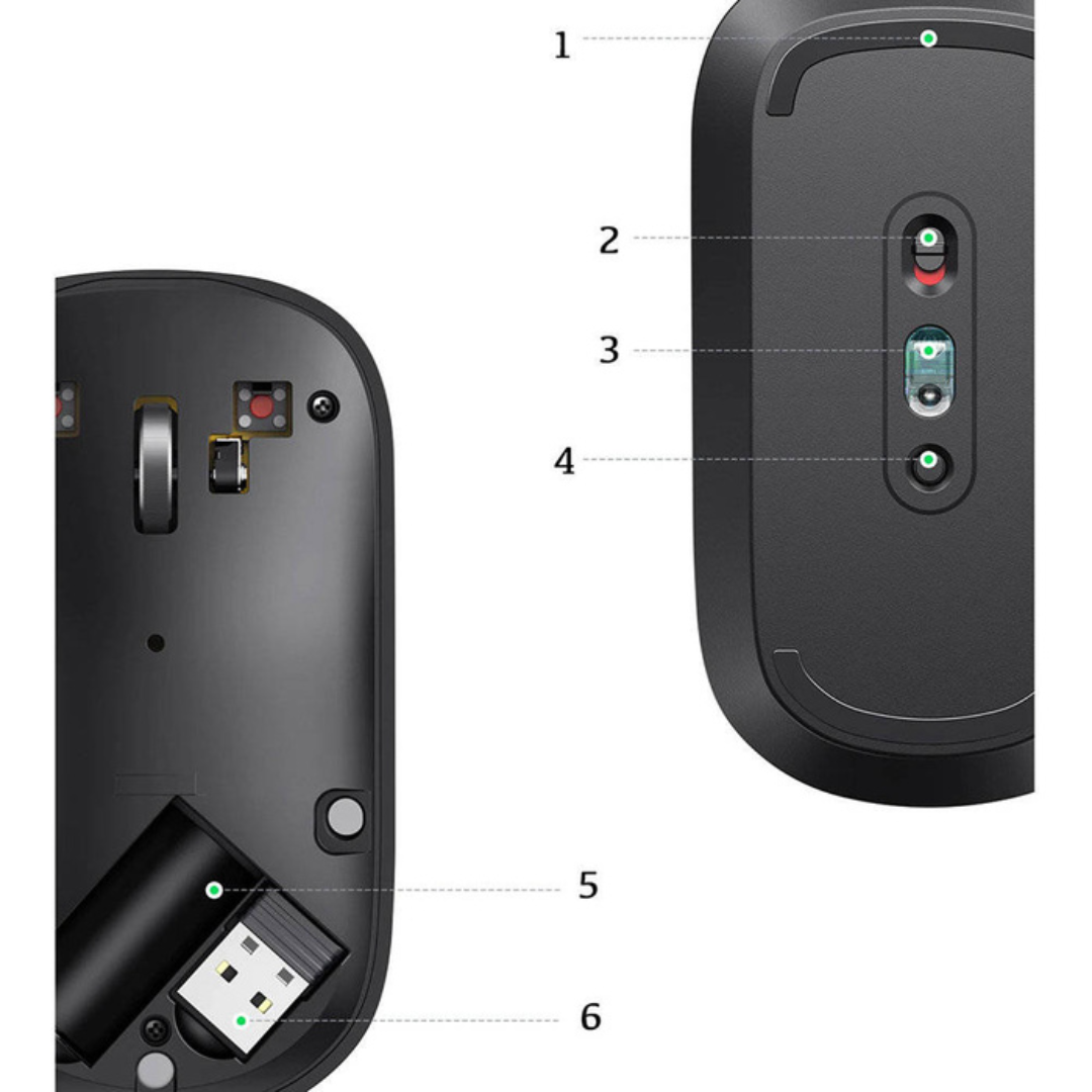 UGREEN Wireless Mouse Portable with USB Receiver - MU001