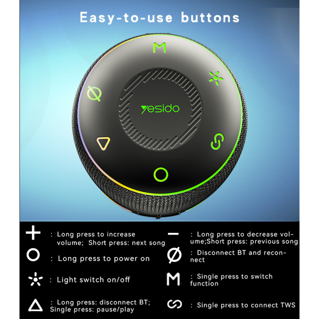 Yesido YSW22 30W Waterproof Wireless Speaker