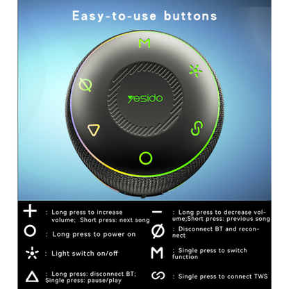 Yesido YSW22 30W Waterproof Wireless Speaker