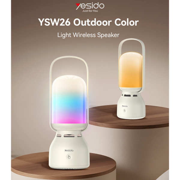 Yesido YSW26 BT Connection 11 Kinds Of Light With 2400mAh Big Battery Outdoor LED Light Wireless Speaker