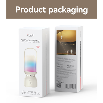 Yesido YSW26 BT Connection 11 Kinds Of Light With 2400mAh Big Battery Outdoor LED Light Wireless Speaker