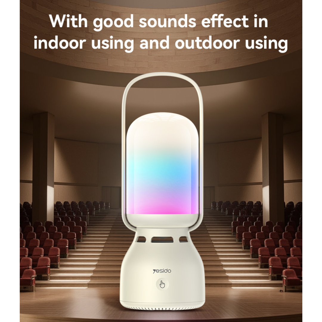 Yesido YSW26 BT Connection 11 Kinds Of Light With 2400mAh Big Battery Outdoor LED Light Wireless Speaker