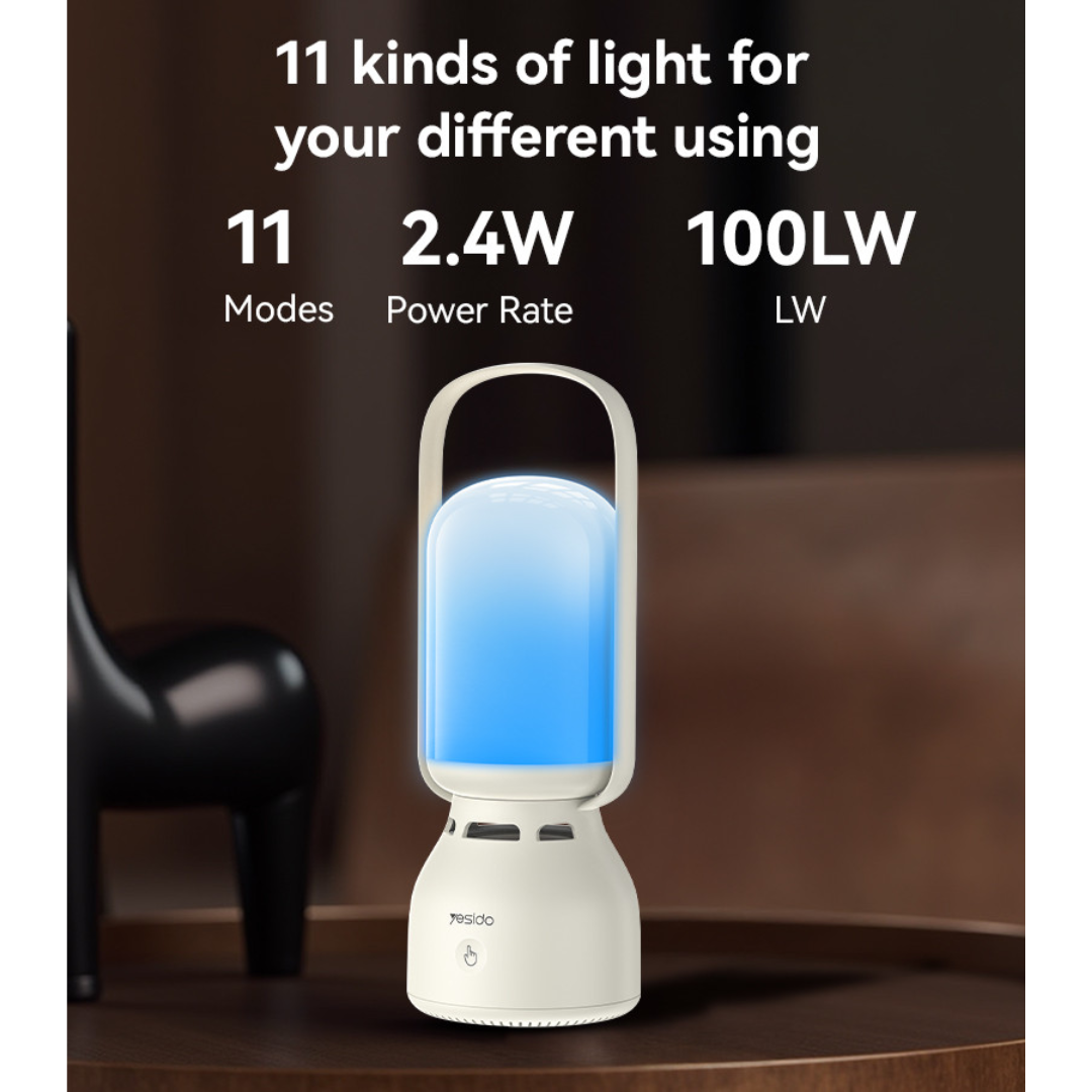 Yesido YSW26 BT Connection 11 Kinds Of Light With 2400mAh Big Battery Outdoor LED Light Wireless Speaker
