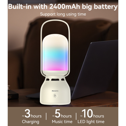 Yesido YSW26 BT Connection 11 Kinds Of Light With 2400mAh Big Battery Outdoor LED Light Wireless Speaker